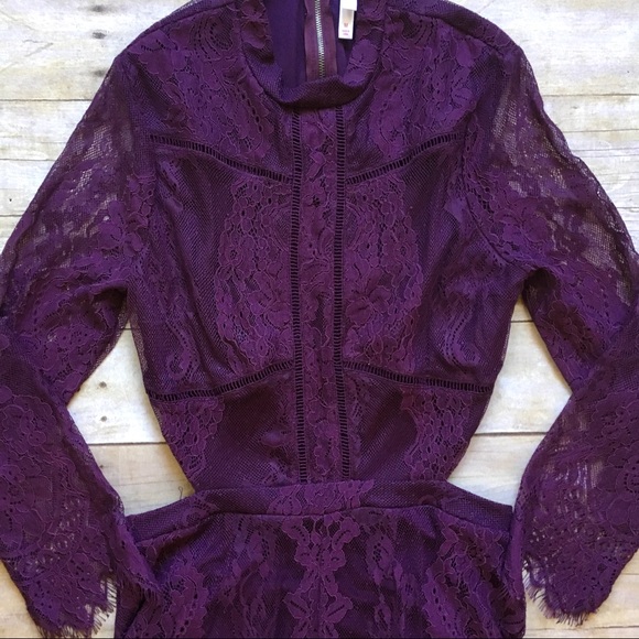 NWOT Purple lace romper - Picture 2 of 6